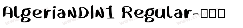 AlgerianDIn1 Regular字体转换